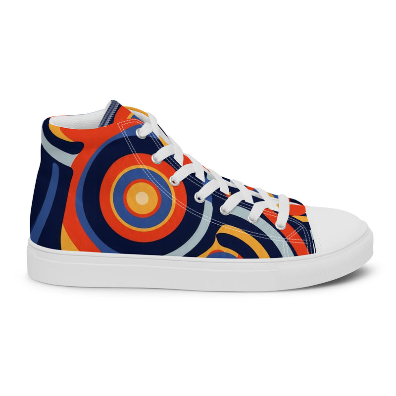 HA!LO Bold Retro #342 — Women’s Canvas High Top